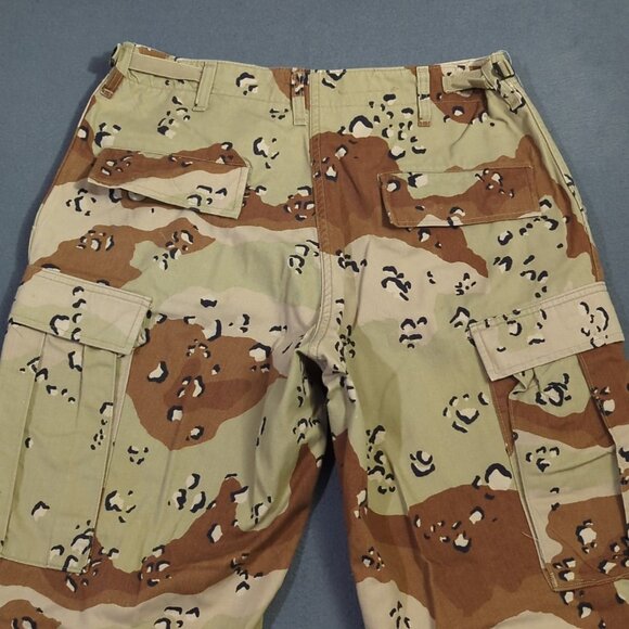 Vintage Military Pants Men's Medium Regular Chocolate Chip Desert Camo Cargo 90s - Picture 3 of 13